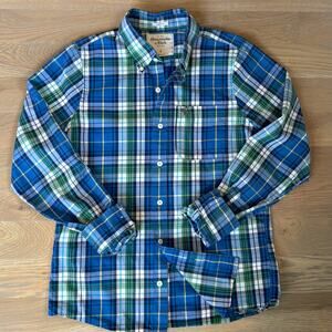 Abercrombie & Fitch Y2K Muscle Fit Button Down Shirt Plaid Mens Size Large